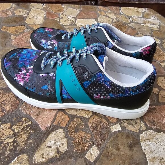 Traq By Alegria Women's Floral Print Sneakers Size 9.5 (40) - Picture 9 of 11